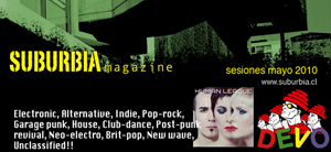 Suburbia Magazine. DEVO. Electronic, alternative, indie, pop-rock, garage punk, house, club-dance, post-punk, revival, neo-electro, brit-pop, new wave